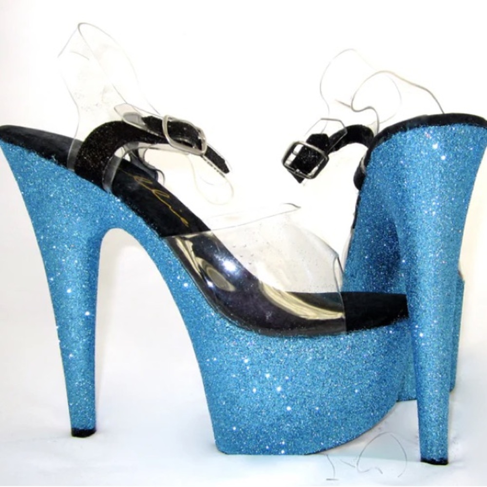 New in Box Glitter Heels, size 8